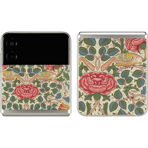 William Morris Rose Galaxy Z Flip3 5G Skin